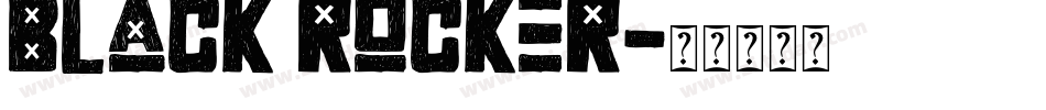 black rocker字体转换